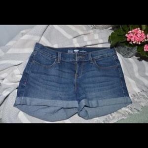 Blue jean shorts